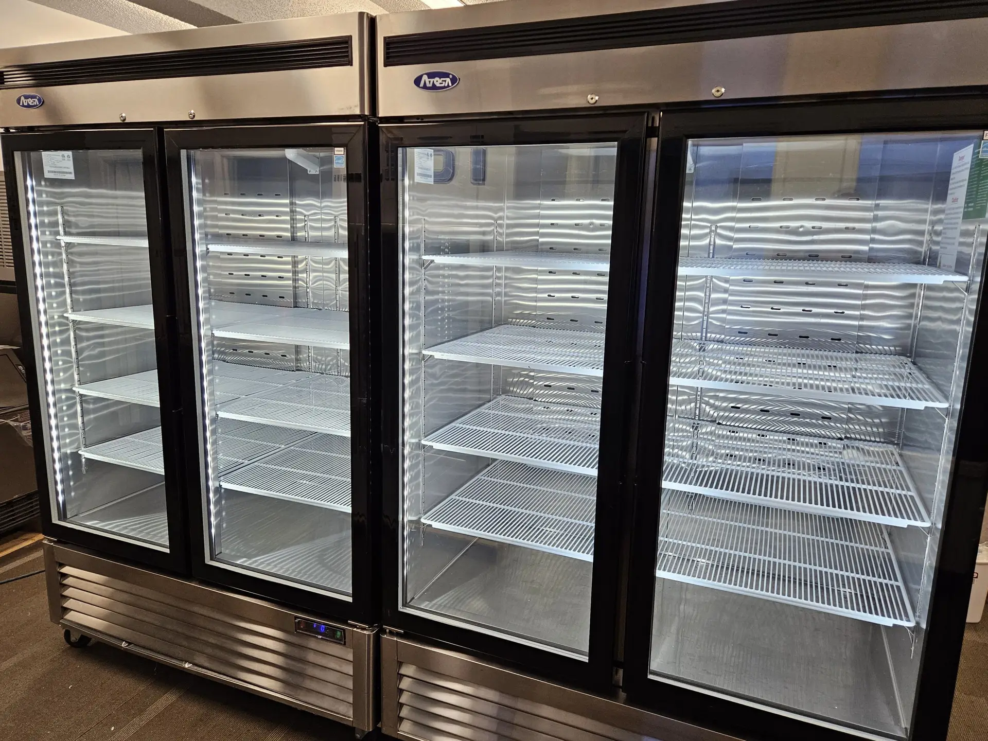 20241128_163321-scaled-1.jpg USED Atosa MCF8707 Two Glass Door Fridge - Image 1