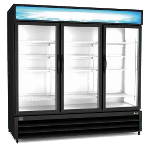 Triple Glass Door Display Cooler KELVINATOR KCHGM72R 81"