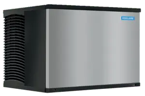 Front view of the Koolaire KDT-0300A modular ice machine head featuring a stainless steel finish and a simple toggle switch
