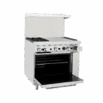 ATOSA AGR-2B24GL: Commercial 36 Inch Gas Range with 2 Burners and 24 Inch Left Griddle - Image 2