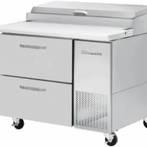 Pizza Prep Table with 2 Drawers Advantage BLUE AIR BAPP44-D2-HC