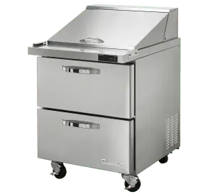 Mega Top Prep Table with Drawers BLUE AIR BLMT28-D2-HC