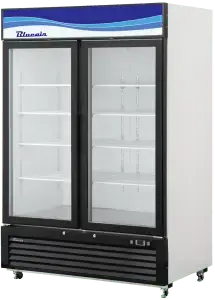 BLUE AIR BKGM49-HC 2 Door Glass Merchandiser Refrigerator