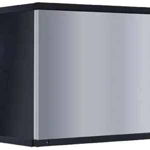 Front view of the 22-inch Manitowoc KDT-0400A modular ice machine head with a stainless finish and simple controls.