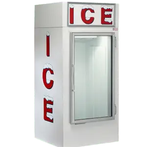 Omega Indoor Glass Door Ice Merchandiser