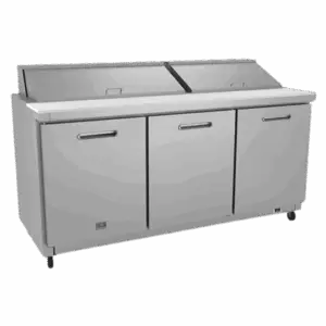Three Door Sandwich Prep Table 70" KELVINATOR KCHST70.18