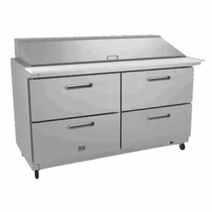 4 Drawer Mega Top Prep Table 60" KELVINATOR KCHMT60.24.2D