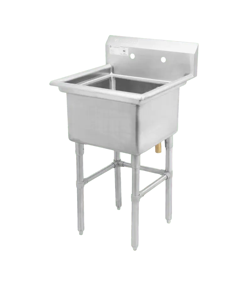 Thorinox-high-quality-stainless-steel-commercial-kitchen-equipment-stainless-steel-sink-24.png 18" x 18" Single Sink Thorinox TSS-1818-0 - Image 1