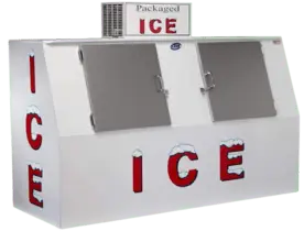 Outdoor Ice Merchandiser LEER Model 75 Slant