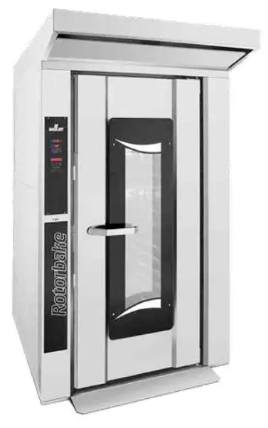 A tall, high-capacity professional stainless steel electric combi oven with a front-mounted digital interface and a 15-rack interior.