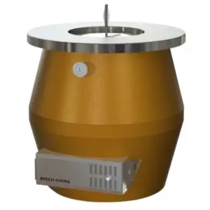 commercial barrel tandoor with terracotta finish and ceramic interior for authentic cooking.