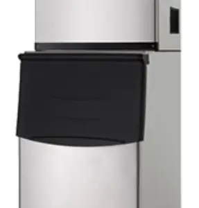 A high-capacity commercial ice machine with 350 lb production and 300 lb storage bin.