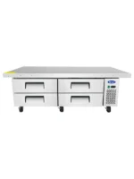 ATOSA MGF8454GR 76 inch two drawer extended top commercial chef base