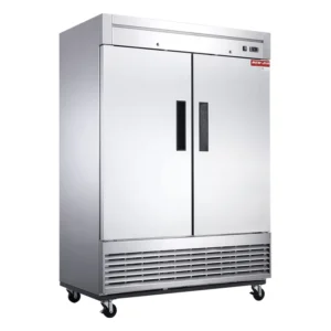 New Air NSR-115-H commercial stainless steel two door reach-in refrigerator